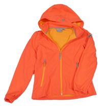 Neonově oranžová softshellová bunda s odepínací kapucí Icepeak