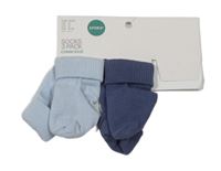 Nové - 2x - Tmavomodré + světlemodré ponožky H&M vel. 13-15