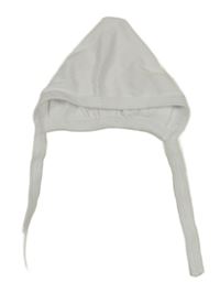 Bílá zavazovací čepice 