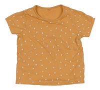 Oranžovo-bílé vzorované tričko George