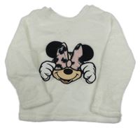 Bílá plyšová mikina s Minnie PRIMARK