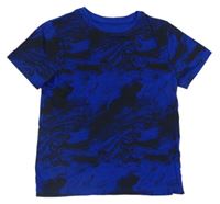 Safírovo-černé batikované tričko Primark