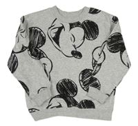 Šedá melírovaná mikina s Mickeym H&M