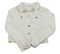 Bílá riflová crop bunda H&M