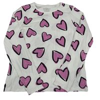 Bílé triko se srdíčky Primark