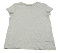 Šedé melírované tričko H&M