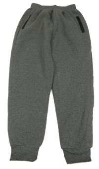 Tmavošedé melírované tepláky