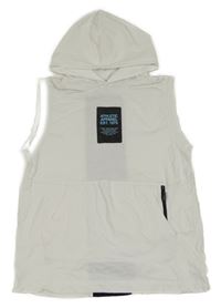 Bílé tílko s nápisem a kapucí Zara