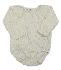 Smetanové mačkané body s květinami So Cute
