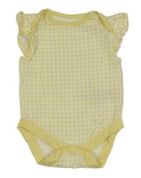 Žluto-bílé kostkované body Primark