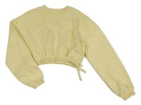 Světležlutá crop mikina H&M