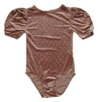 Starorůžové vzorované třpytivé sametové body Zara