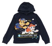 Tmavomodrá mikina s Paw Patrol a kapucí Nickelodeon
