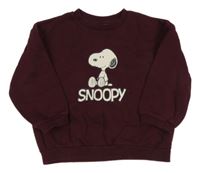 Vínová mikina se Snoopym H&M