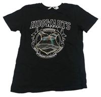 Černé tričko s potiskem - Harry Potter H&M