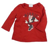 Červené triko s Minnie Disney