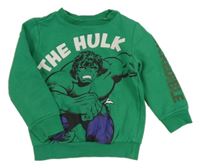 Zelená mikina s Hulkem Marvel