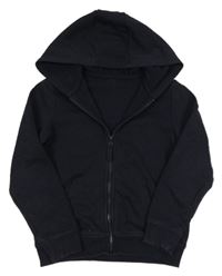 Tmavomodrá propínací mikina s kapucí F&F