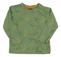 Zelené triko s dinosaury Kiki&Koko