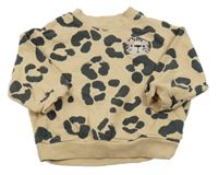 Béžová leopardí mikina s leopardem Next
