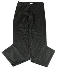 Černé koženkové legíny Zara