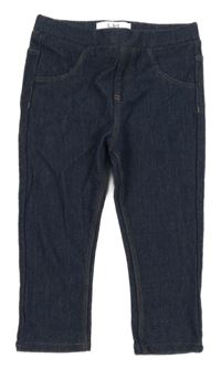 Tmavomodré tregíny rifllového vzhledu