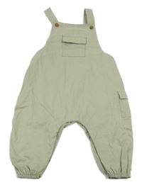 Světlezelené laclové plátěné kalhoty Next