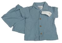 Nové - 2 set - šedomodrá košile + kraťasy F&F