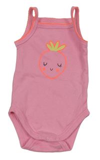 Růžové body s jahodou Baby Club