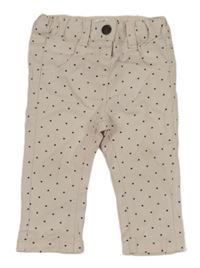 Světlerůžové skinny rifle se srdíčky 