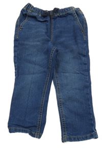 Tmavomodré teplákové rifle Dunnes Stores