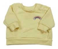 Žlutá mikina s duhou Primark