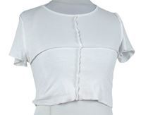 Dámské bílé crop tričko H&M