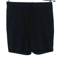Dámské černé žebrované elastické kraťasy zn. Shein 