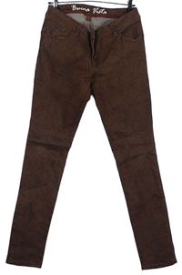 Dámské hnědé vzorované skinny rifle Buena Vista 