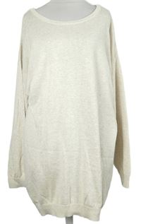 Dámský béžový oversized svetr H&M