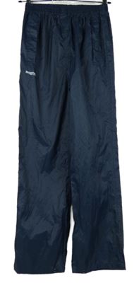 Dámské tmavomodré šusťákové nepromokavé kalhoty zn. Regatta 