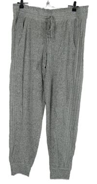 Dámské šedé melírované pletené tepláky M&S