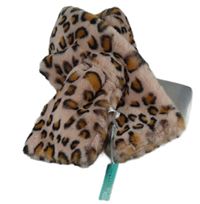 Nové - Dámská růžová kožešinová šála Pom 