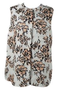 Dámská bílo-růžová květovaná halenka 