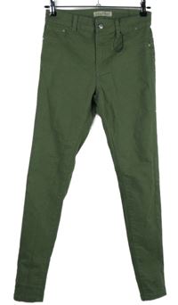 Dámské khaki skinny rifle Denim 