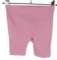 Dámské světlerůžové žebrované elastické kraťasy Primark 