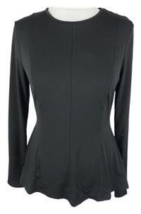 Nové - Dámské černé elastické triko H&M