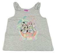 Světlešedý top s Minnie a Daisy Disney
