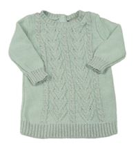 Pomněnkové třpytivé pletené šaty Primark