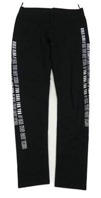 Černé legíny s nápisem C&A