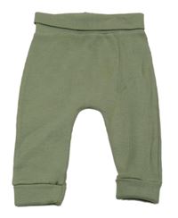 Khaki žebrované lehké tepláky George