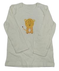 Bílé triko s leopardem George