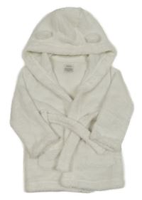 Bílý chlupatý župan s kapucí Mamas&Papas