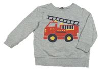 Světlešedá mikina s autem George